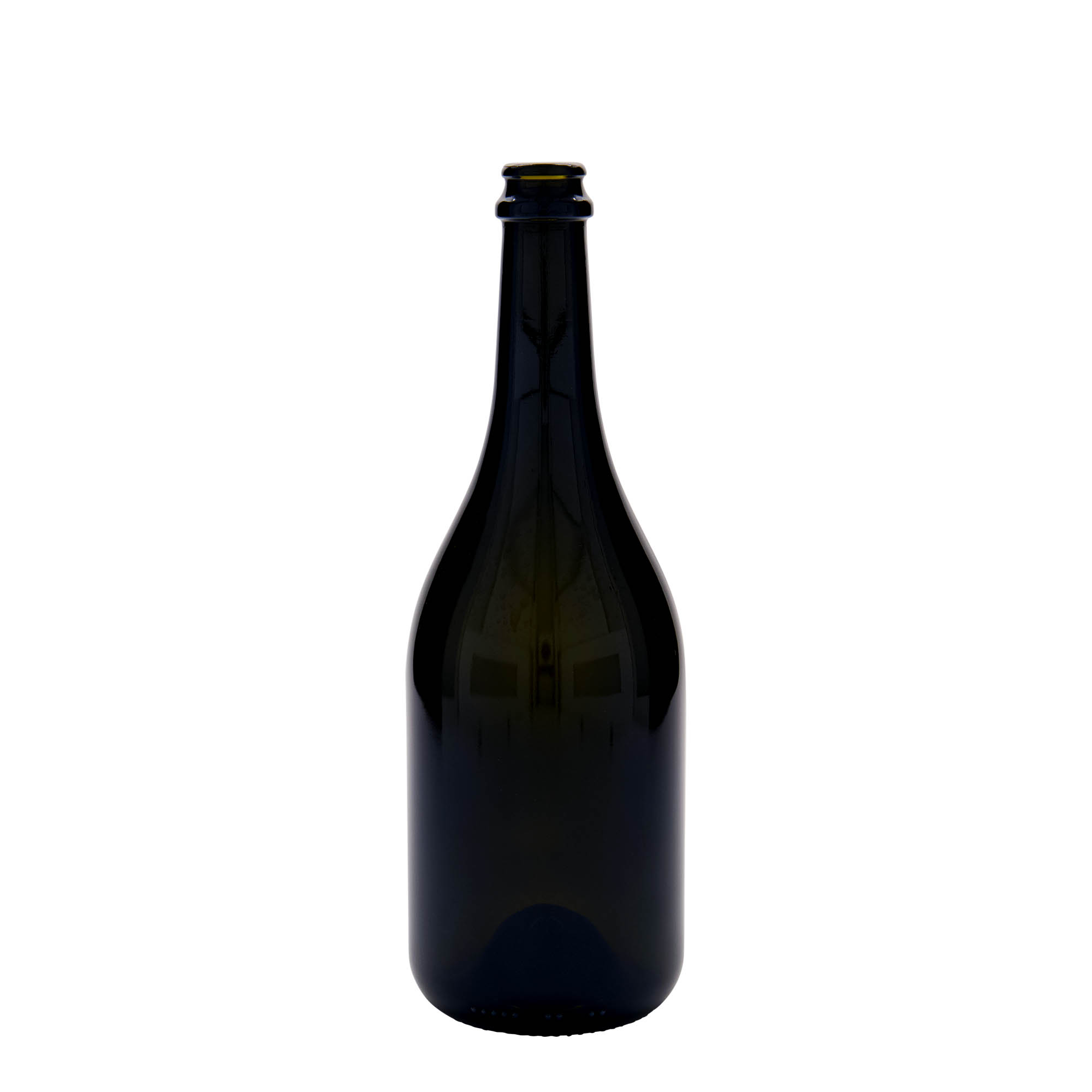 750 ml shishe birre 'Horta', qelq, jeshile antike, gojë: kapak kronkorken