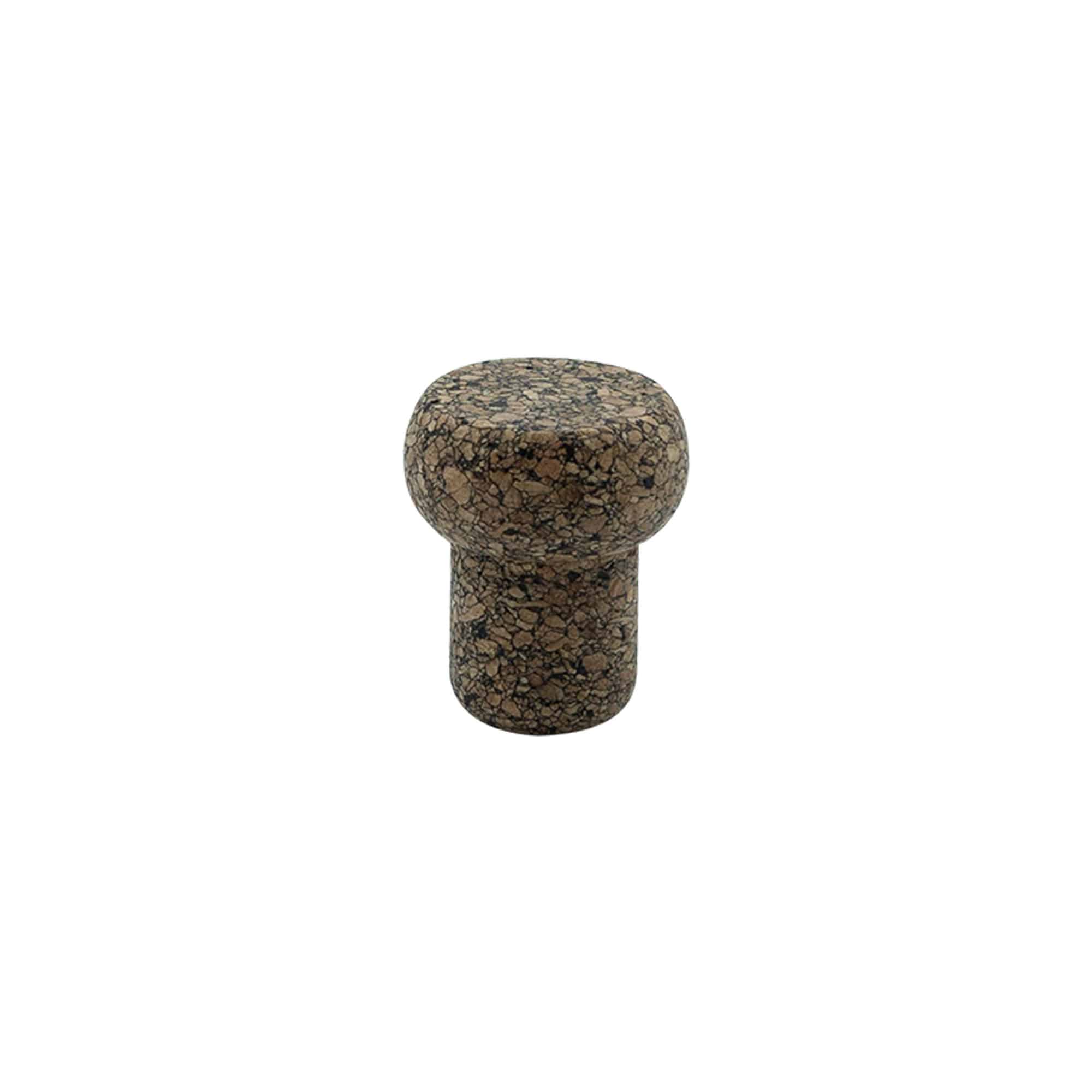 Tapë dore 'Barrel' 19,5 mm, Corkcoal, për gojën: Kork