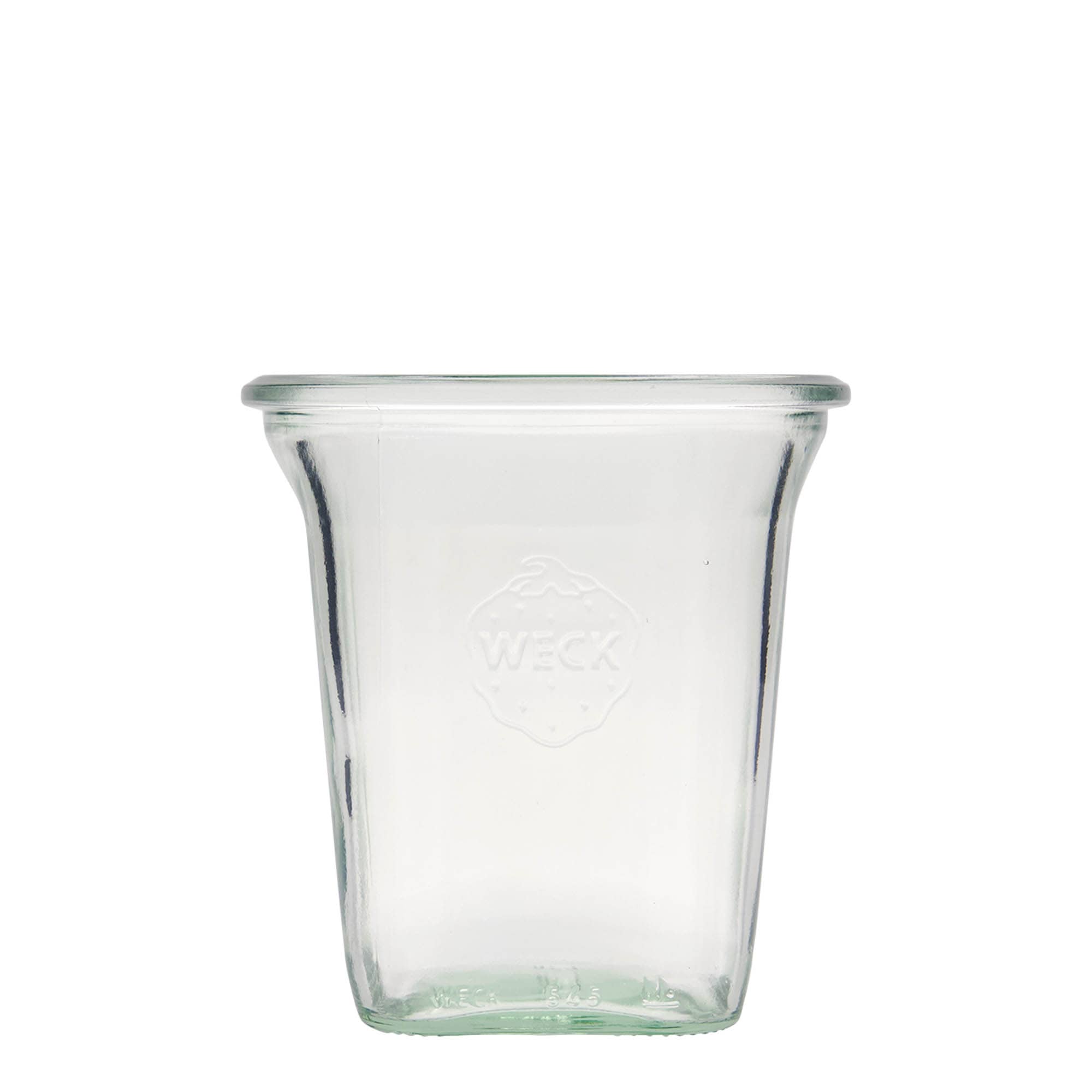 6x 545 ml WECK-Quadroglas me kapak qelqi RR 100