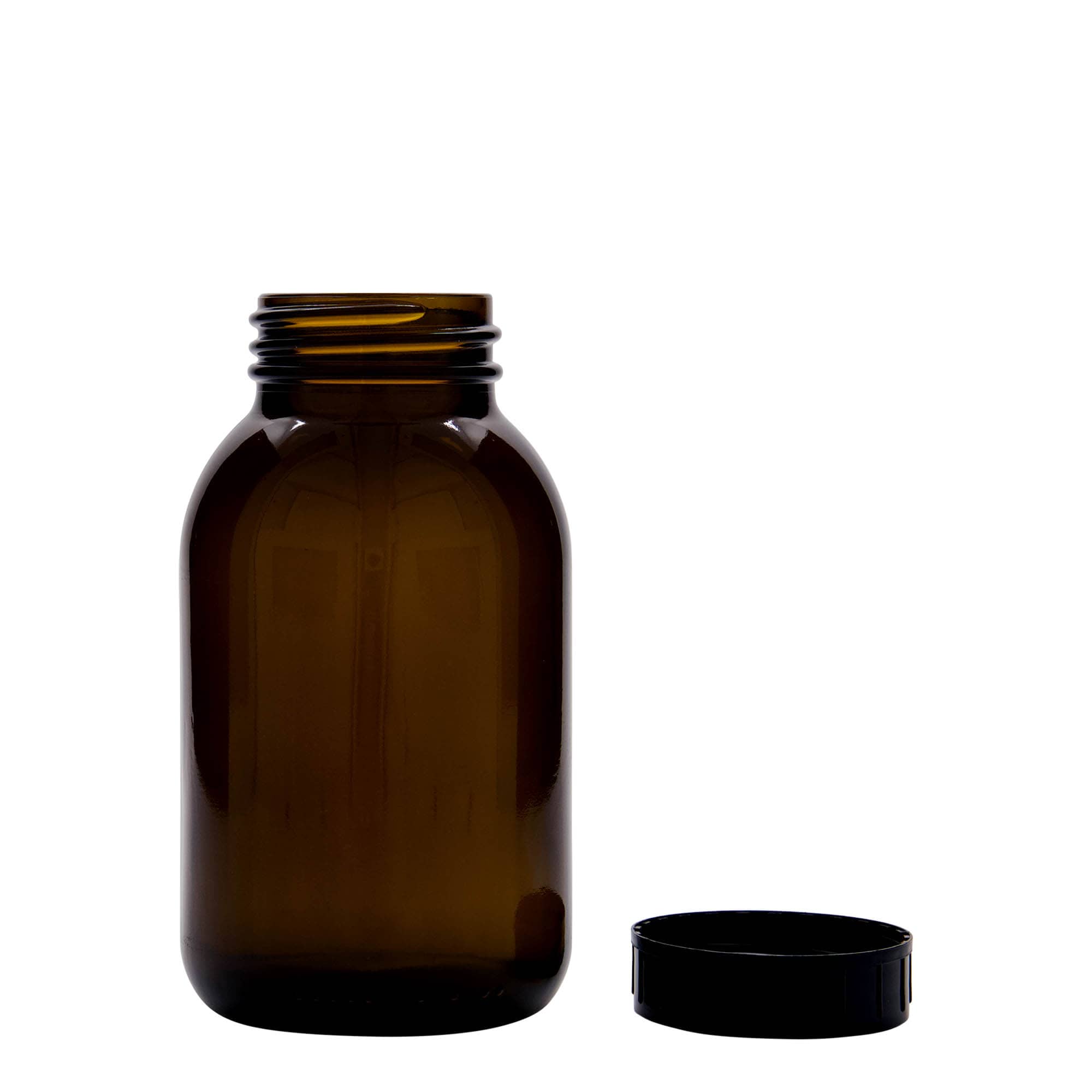 500 ml gotë me qafë të gjerë, kafe, hapje: DIN 55 500 ml gotë me qafë të gjerë, kafe, hapje: DIN 55