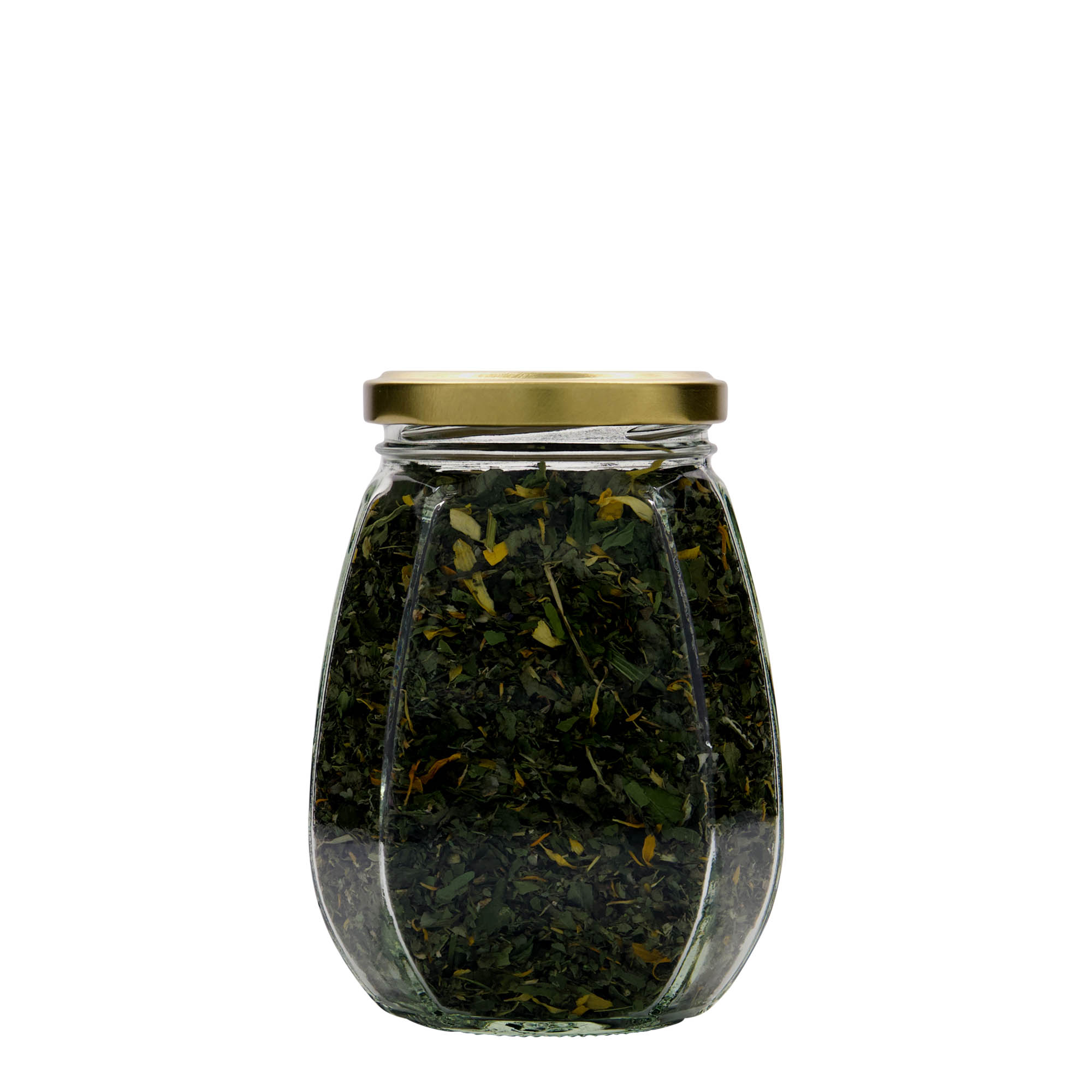 385 ml kavanoz për bizhuteri, gjashtëkëndësh, gojë: Twist-Off (TO 63)